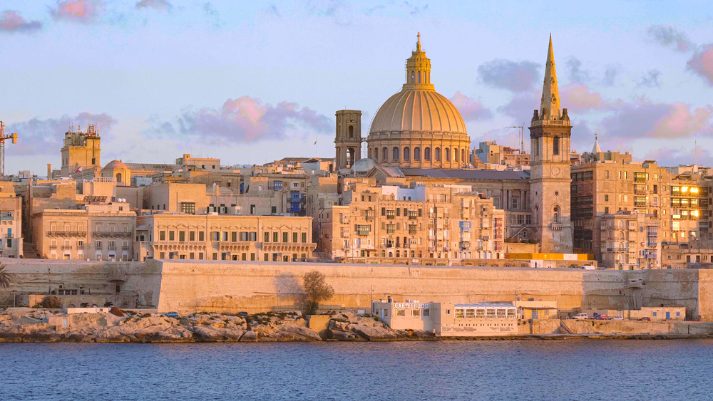 Malta capital view from the sea